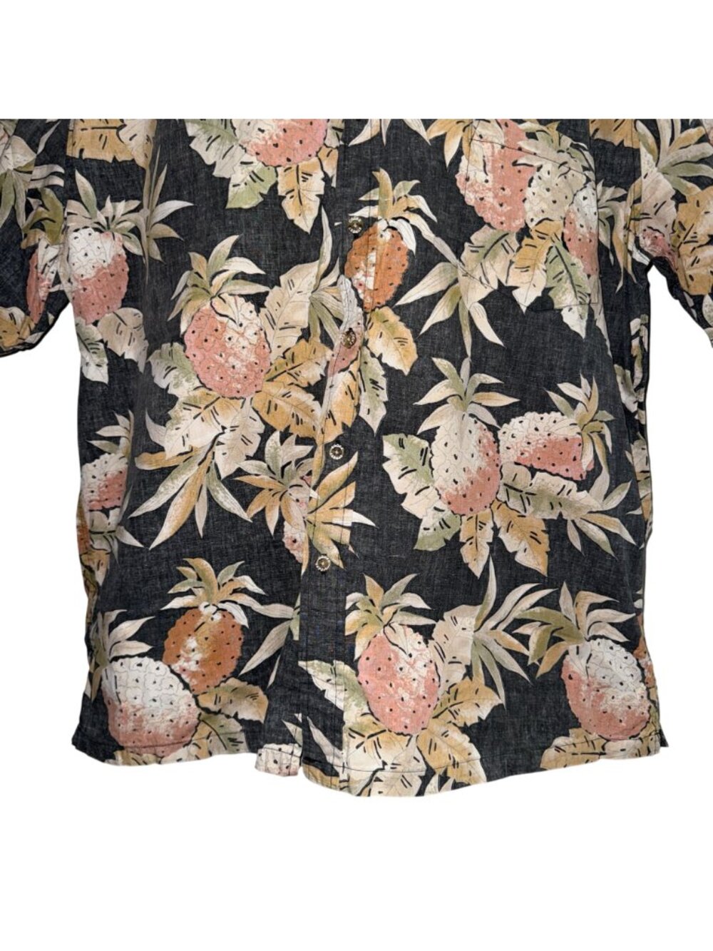VTG Cooke Street Button Shirt Mens 2XL Pineapple Colorful Hawaiian Vacation - Picture 3 of 7